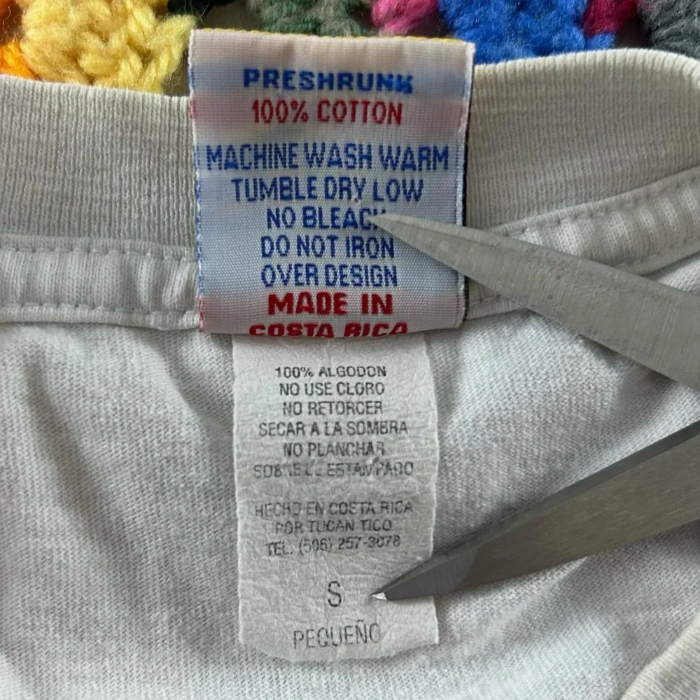 Vintage 90s Butterfly Identification Costa Rica Tee Tucan Tico Wildlife … - Picture 5 of 15